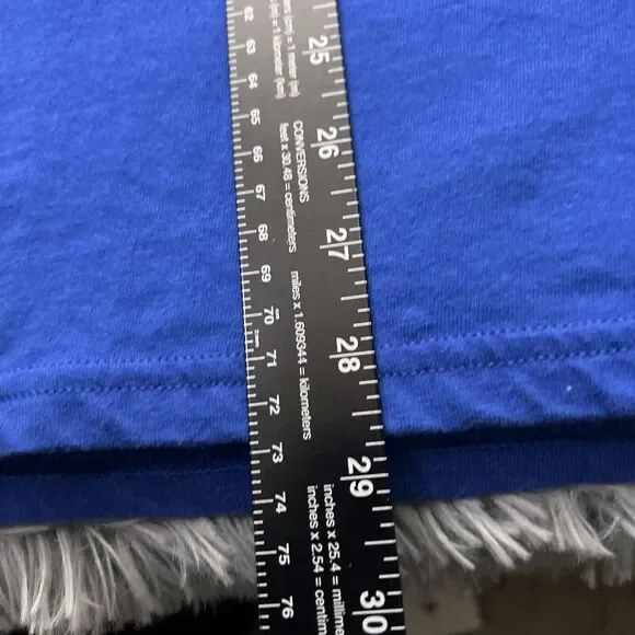 Disney Adult Shirt XXL Blue White Hanes Disneyland Resort 2011 Pullover Tee Mens - Picture 5 of 7